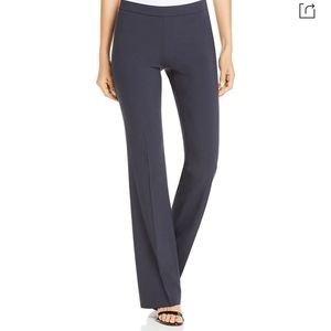 NWT Hugo Boss Tulea Side Zip Tropical Stretch Wool Trousers In Navy Size 12